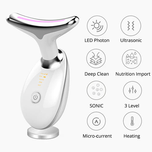 LED Face & Neck Anti-Aging Massager | mnshop.pk