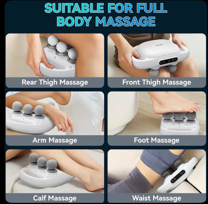 Six-head Fascia Gun High-Frequency Vibration Body Massage Gun Back and Waist Massager Massager Neck Shoulder Massager masajeador