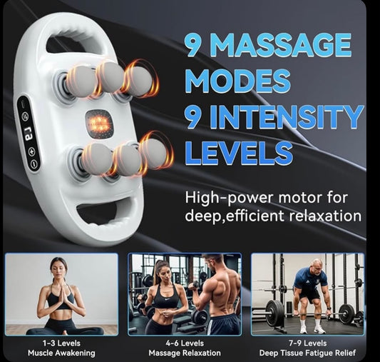Six-head Fascia Gun High-Frequency Vibration Body Massage Gun Back and Waist Massager Massager Neck Shoulder Massager masajeador