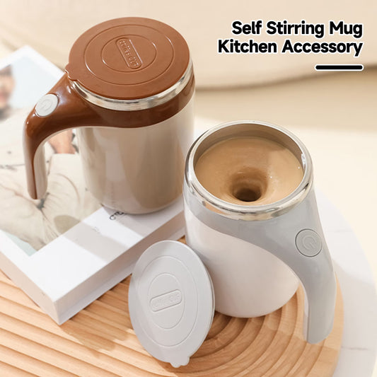 Magnetic Coffee String Mug, Automatic Self Stirring Magnetic Mug 304 Stainless Steel Coffee Milk Mixing Cup Creative Blender Smart Mixer Thermal Cups