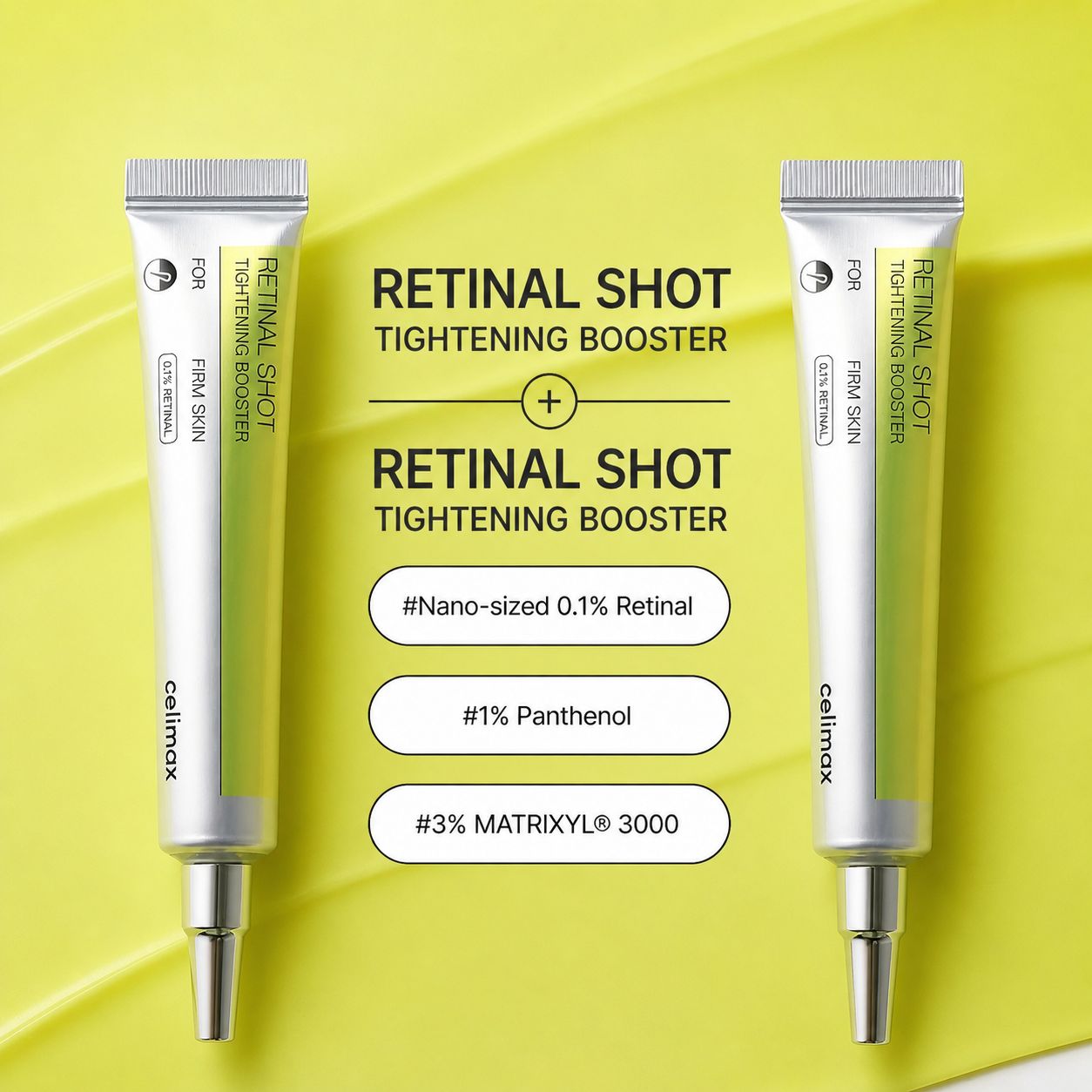 Deal Pack of 2 Celimax Retinol Shot – Tightening Booster – 15ml