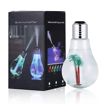 Ultrasonic Bulb Shaped Air Humidifier LED USB Aroma Air Humidifier for Home in Pakistan
