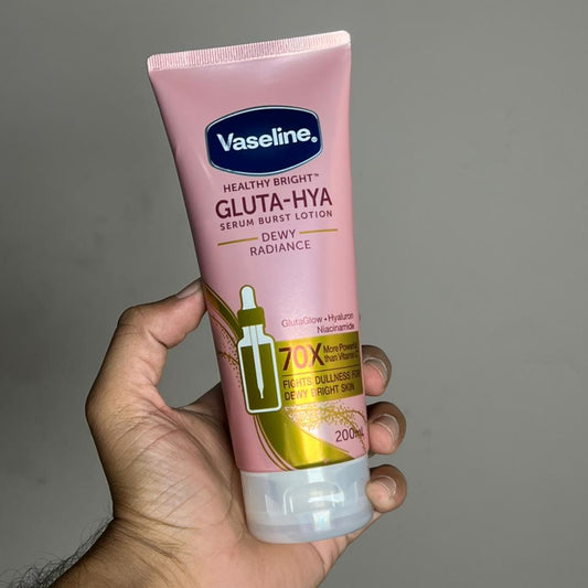 Vaseline Bright GLUTA HYA Serum Burst Lotion Dewy Radiance Flawless Glow 200ml