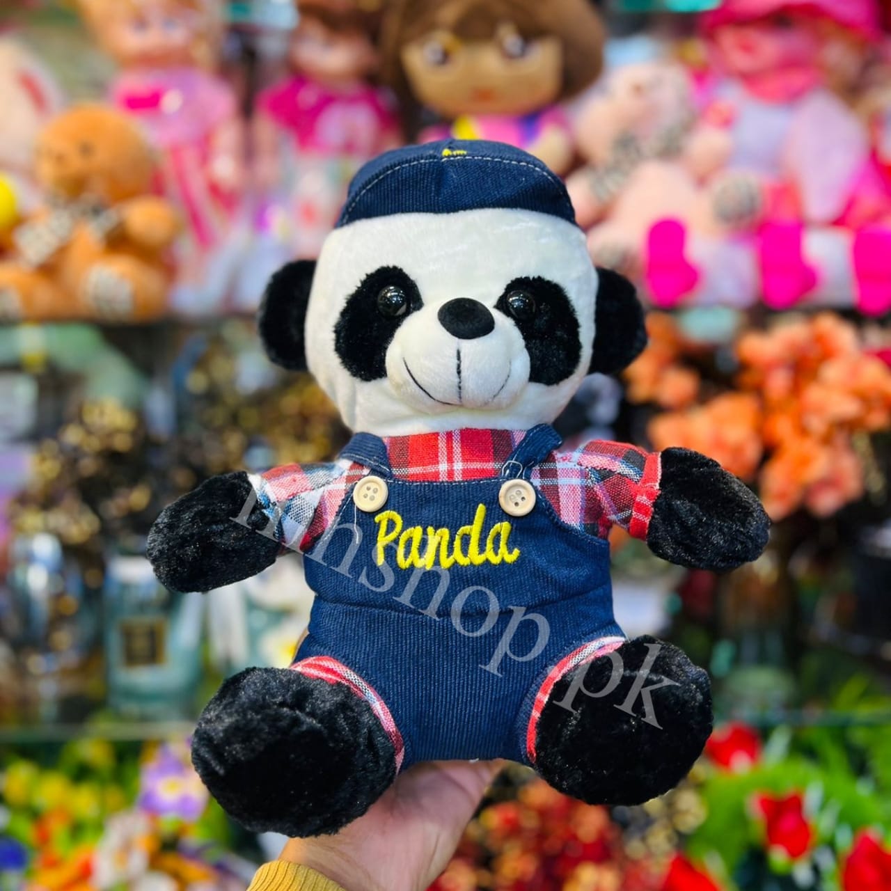 Cute Panda In Red & White Shirt For Baby