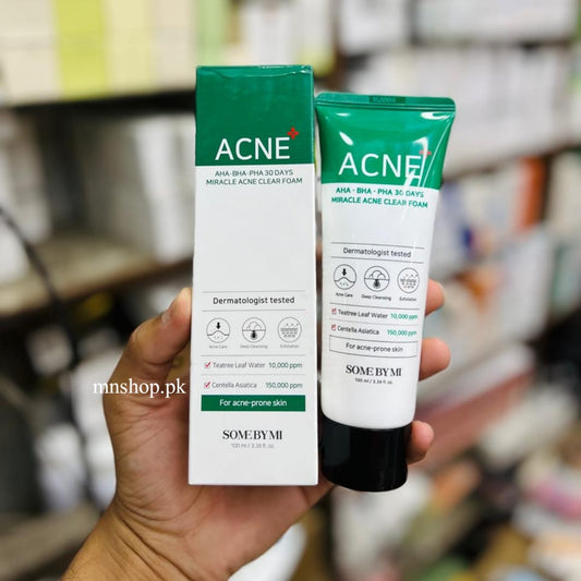 Some By Mi - AHA BHA PHA 30 Days Miracle Acne Clear Foam 100ml (Made in Korea)