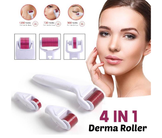 4 In 1 Derma Roller Micro-Needling Skin Care System