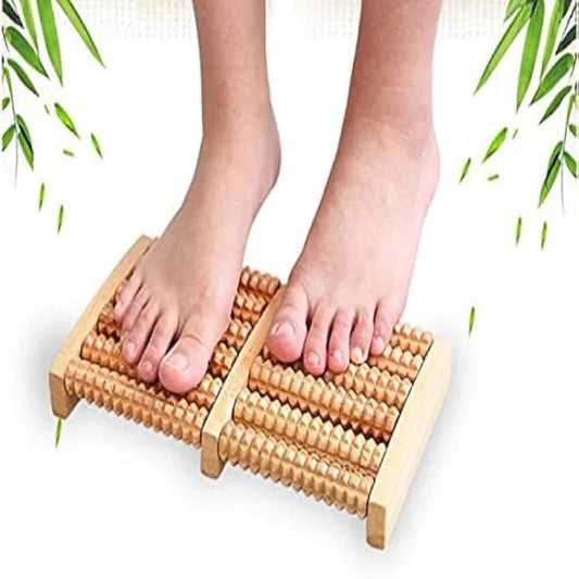Foot Massage / Wooden Roller Massager Reflexology Foot Therapy