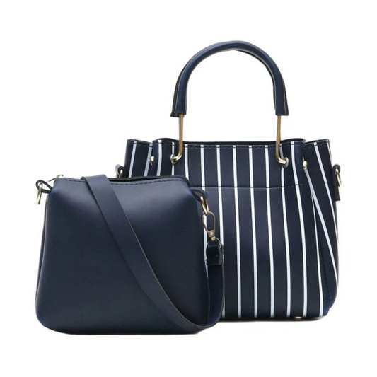 Leather Print 2 Piece Hand Bag