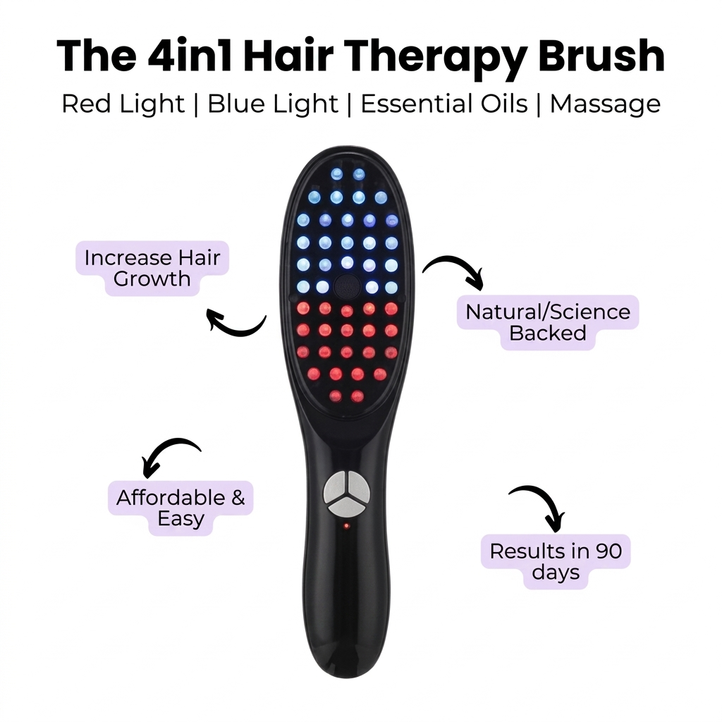 Hair Growth Brush with Steam & Vibration | mnshop