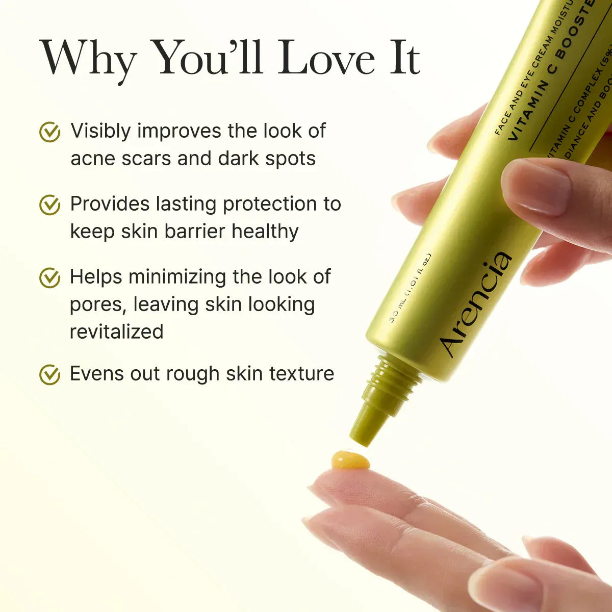 Arencia - Face & Eye Moisturizer Cream Vitamin C Booster Shot - 30Ml