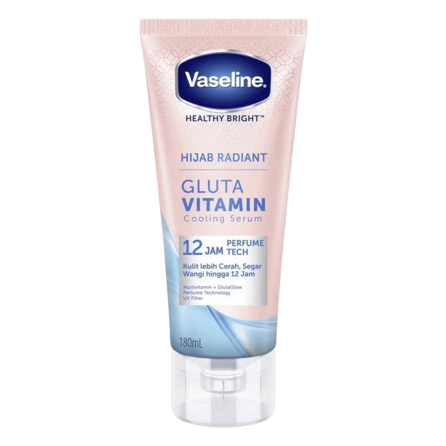 Vaseline Hijab Radiant Gluta Vitamin Cooling Body Serum (180ml)