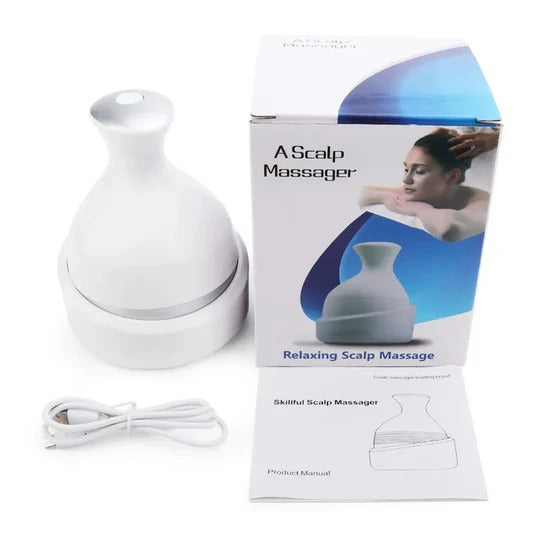 Hair Scalp Massager Rechargeable 3D Head Massager Machine