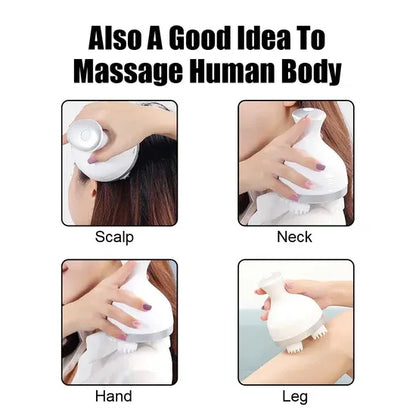 Hair Scalp Massager Rechargeable 3D Head Massager Machine