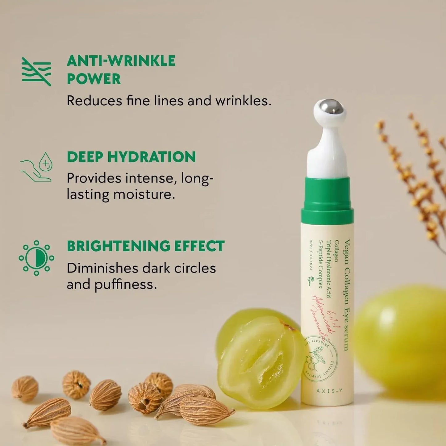 Axis Y Vegan Collagen Eye Serum.
