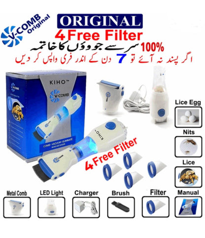 V Comb Electric Anti Lice Removal Machine