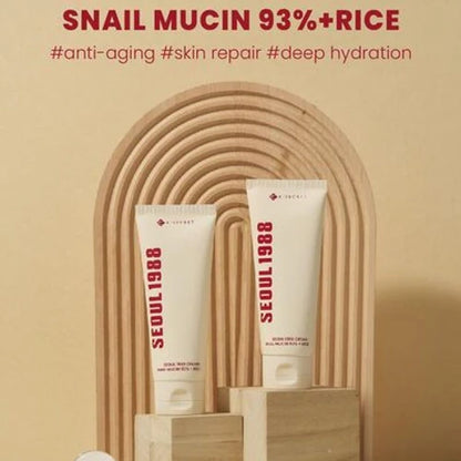SEOUL 1988 Cream : Snail Mucin 93% + Rice