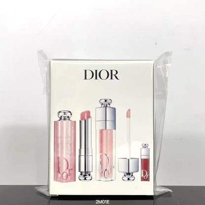 Dior Addict Lip Essentials 3pc Set + Gift Box Lip Glow & Maximizer NIB Set